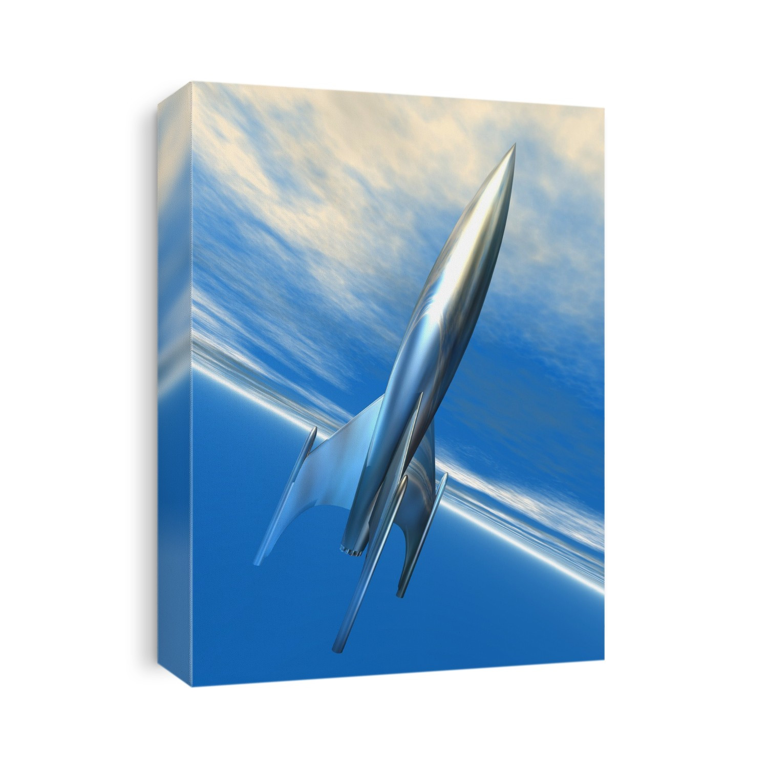 Space rocket, artwork.