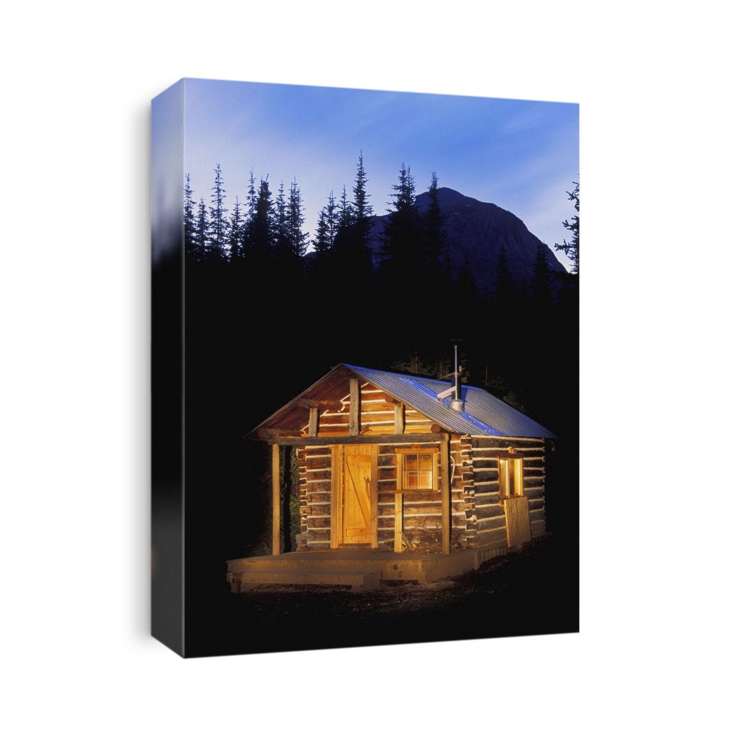 Wood Cabin In Forest