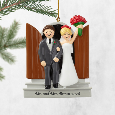 Our First Christmas - "I Do" Personalized Ornament