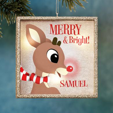 Twinklebright® Rudolph® & Friends LED Ornament - Merry and Bright Rudolph®