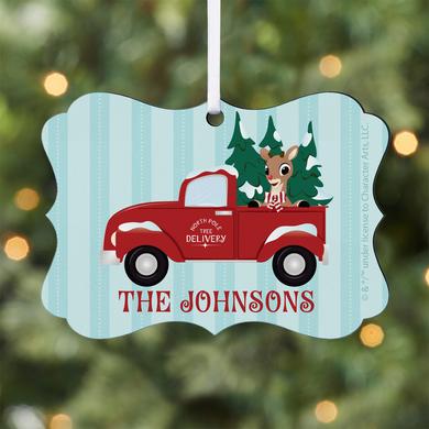 Rudolph® North Pole Delivery Scroll Ornament