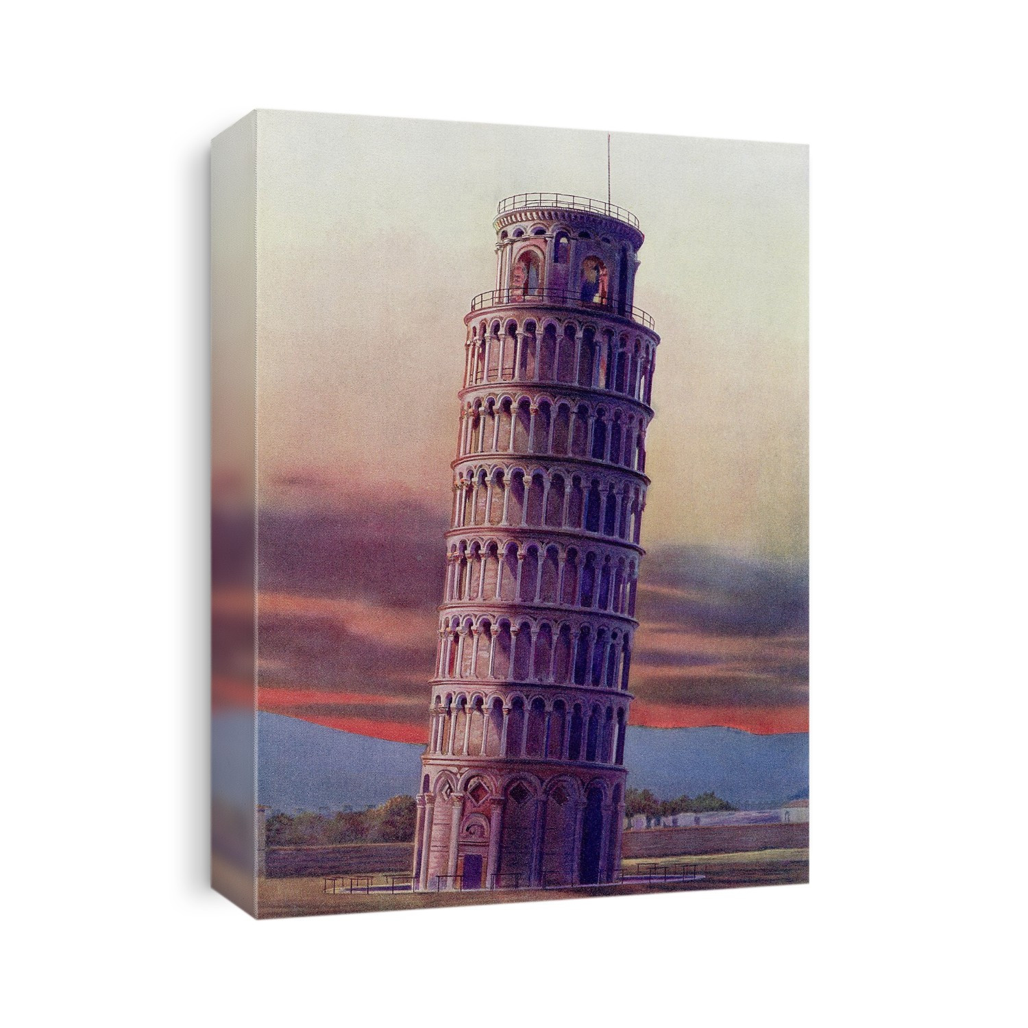 The Leaning Tower of Pisa, Campo dei Miracoli, Tuscany, Italy.   From The Wonders of the World, published c.1911.