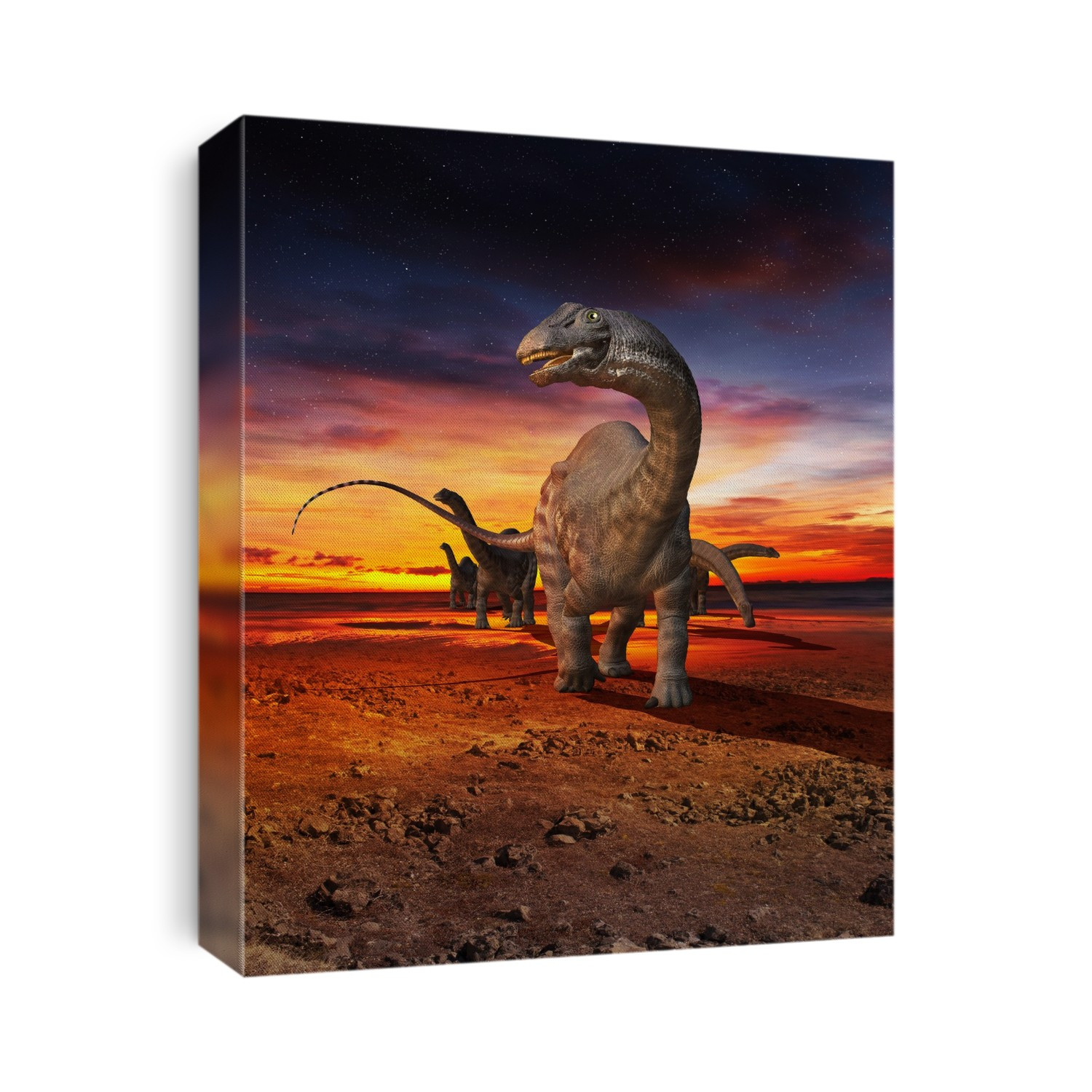 Apatosaurus herd, computer artwork. Apatosaurus lived during the Jurassic Period (200-146 million years ago). They were one of the largest land animals ever to have existed.