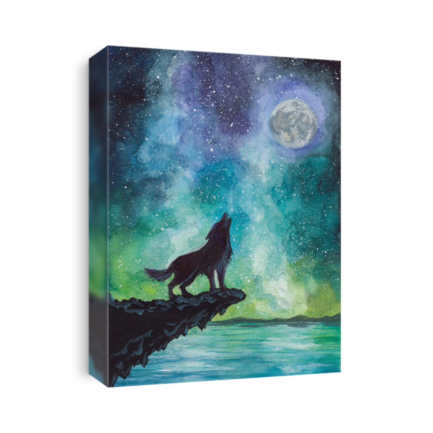 the wolf howls at the moon