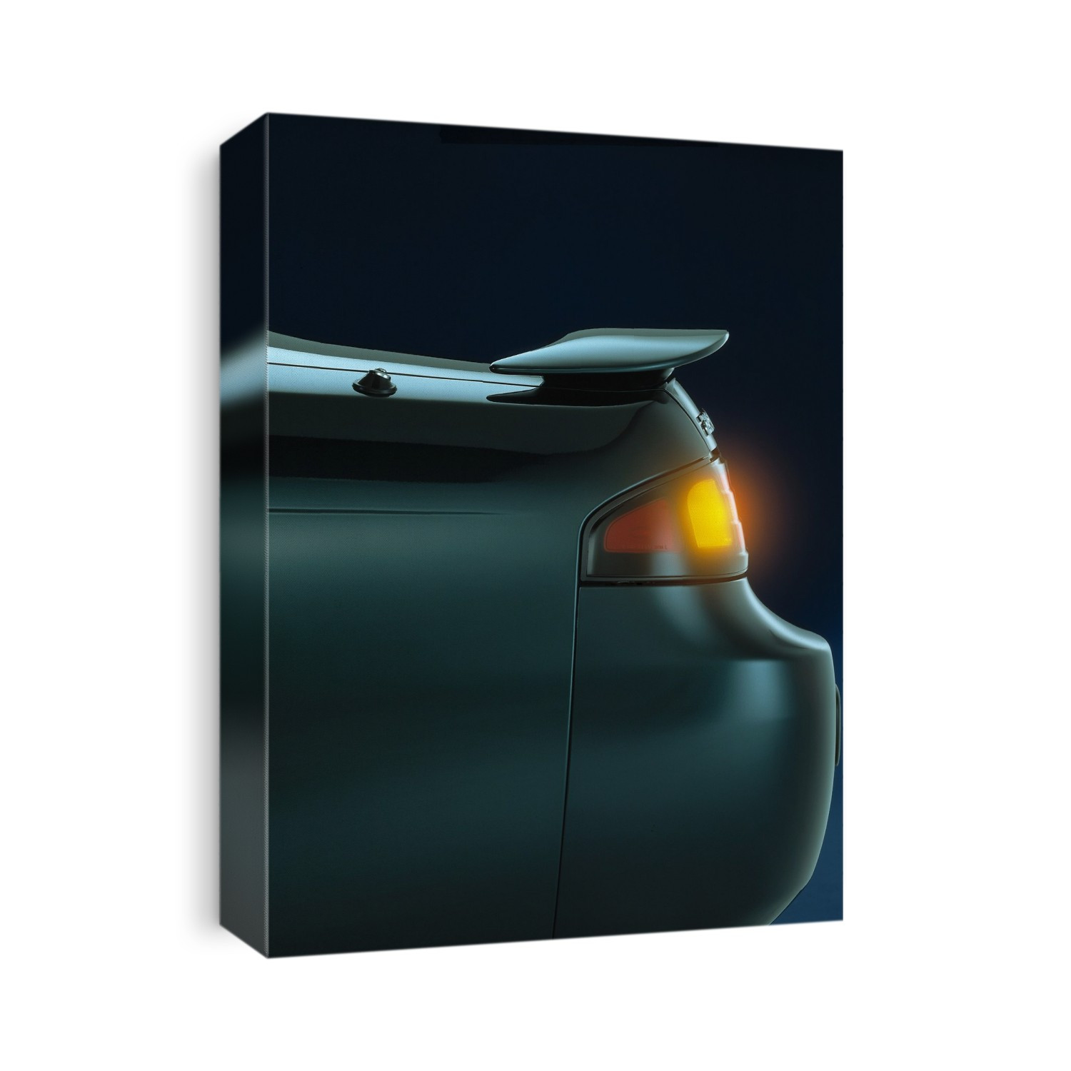 Rear lights on car.