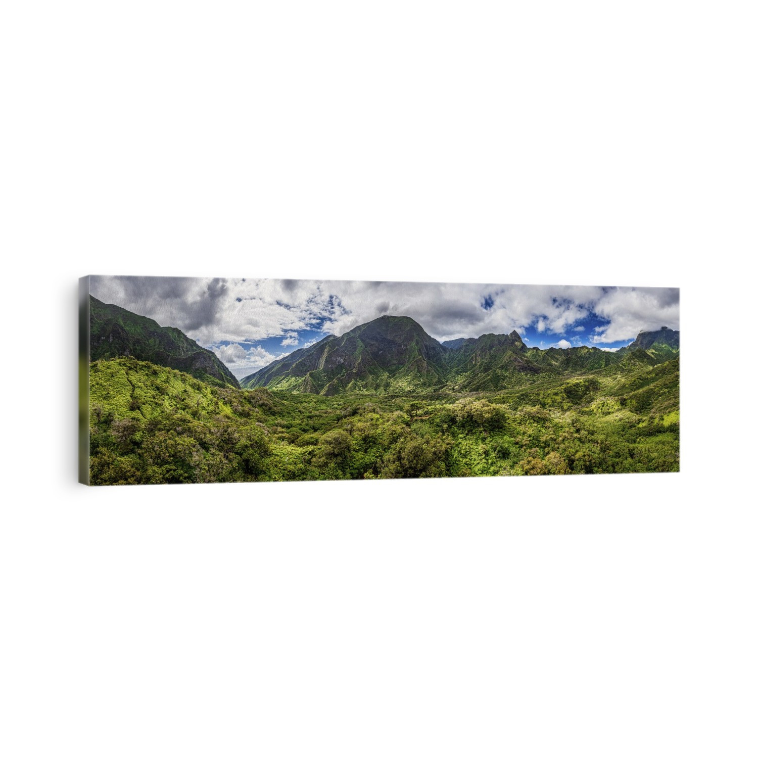 Panoramic of the Iao Valley in the West Maui Mountains, Maui, Hawaii, USA; Maui, Hawaii, United States of America