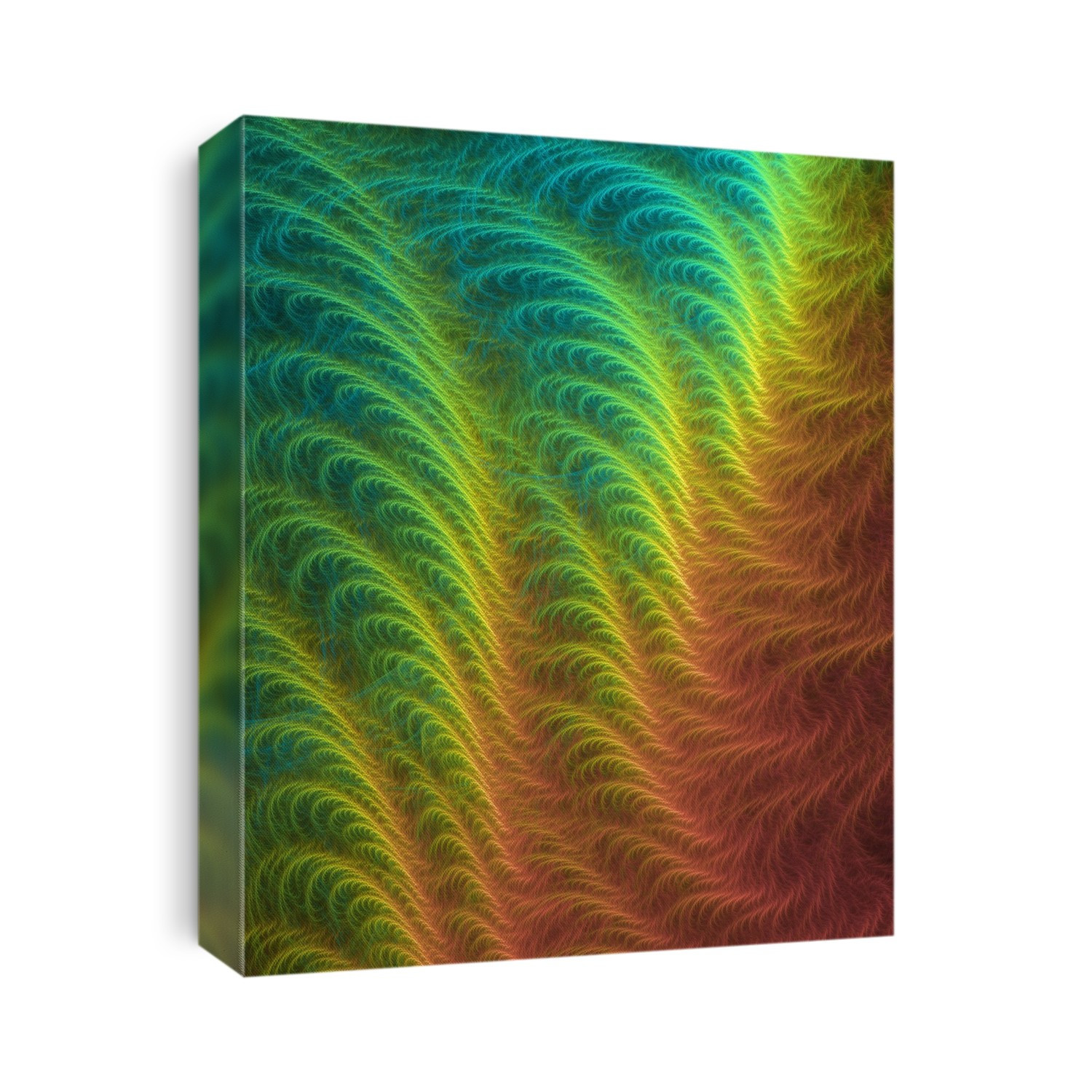 Fractal generated wave and dendritic patterns. A fractal is a never-ending pattern. Fractals are infinitely complex patterns that are self-similar across different scales. Some mathematical rule-patterns can mimic patterns in nature including the mathematics of symmetry, waves, meanders, and lightning etc. Fractals are mathematical patterns that are scale invariant. This means that the shape of the pattern does not depend on how closely you look at it. Self-similarity is found in fractals. Other examples of natural fractals are coast lines and tree shapes, which repeat their shape regardless at what magnification you view them.