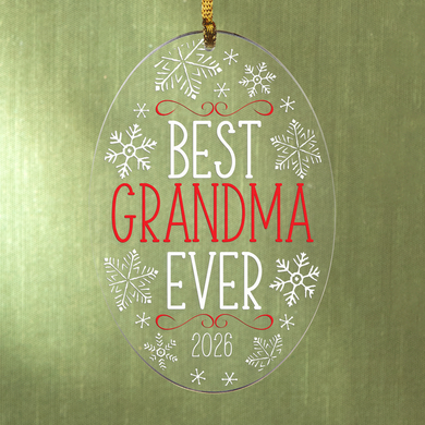 Best Ever Oval Ornament
