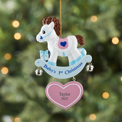 Baby's 1st Christmas Rocking Horse Ornament