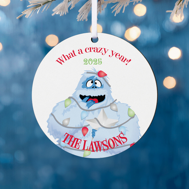 Rudolph® Bumble™ What a Crazy Year Round Ornament
