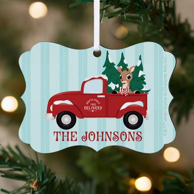 Rudolph® North Pole Delivery Scroll Ornament