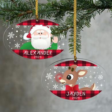 Rudolph® Character Oval Ornament