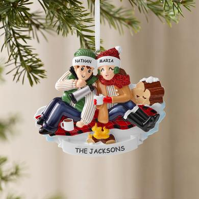 Cozy Couple Camping Ornament