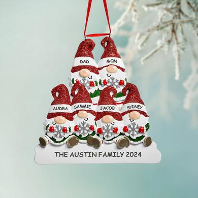 Ho Ho Gnome Family Ornament