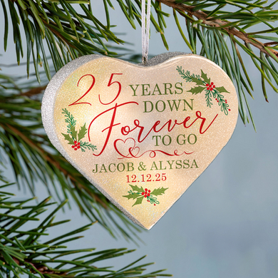 TwinkleBright® LED Forever to Go Anniversary Heart Ornament