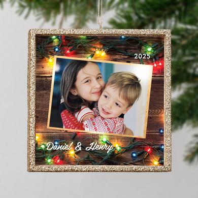 TwinkleBright® LED Festive Lights Photo Ornament