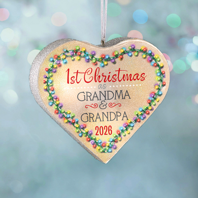 TwinkleBright® LED 1st Christmas Heart Ornament