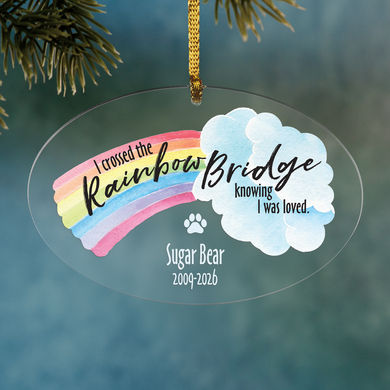 Over the Rainbow Bridge Ornament