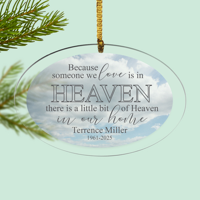 Heaven in Our Home Oval Ornament