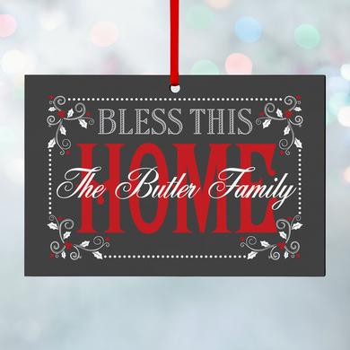 Bless This Home Rectangle Ornament