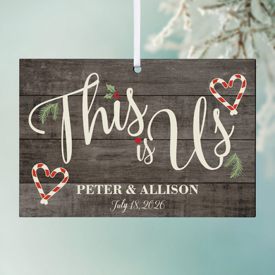 This is Us Holiday Rectangle Ornament