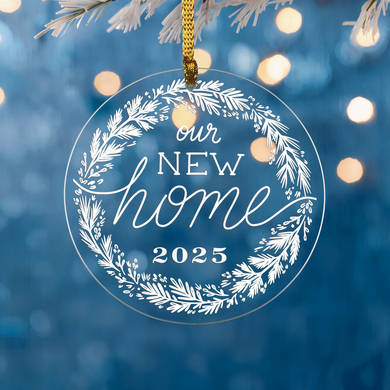 Our New Home Circle Ornament