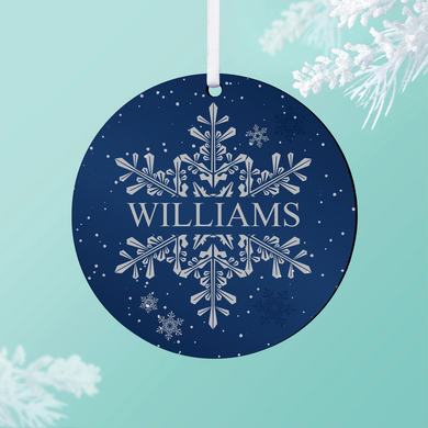 Snowflake Round Ornament