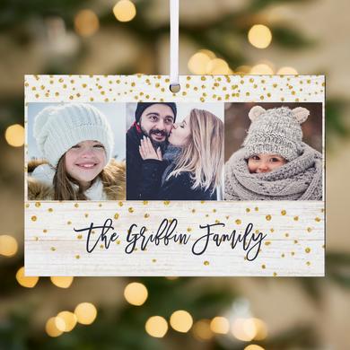 Holiday Cheer Photo Rectangle Ornament