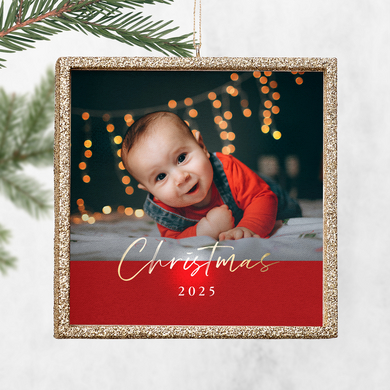 TwinkleBright® LED Christmas Photo Ornament