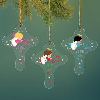 Little Angel Cross Ornament