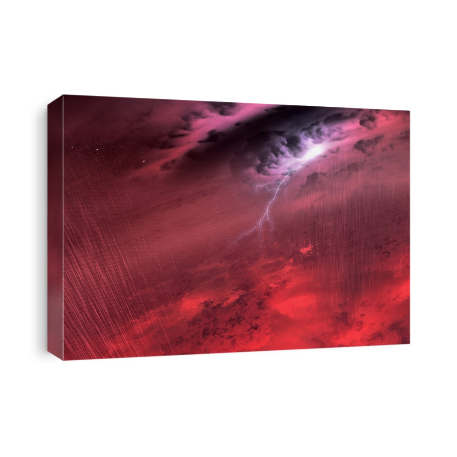 Brown dwarf weather, conceptual image. Computer illustration showing what the weather might look like on cool star-like bodies known as brown dwarfs. These giant balls of gas start out life like stars, but lack the mass to sustain nuclear fusion at their cores, instead cooling over time. New research suggests that most brown dwarfs are racked with colossal storms consisting of fierce winds and possibly lightning. The turbulent clouds might also rain down molten iron, hot sand or salts - materials thought to make up the cloud layers of brown dwarfs.