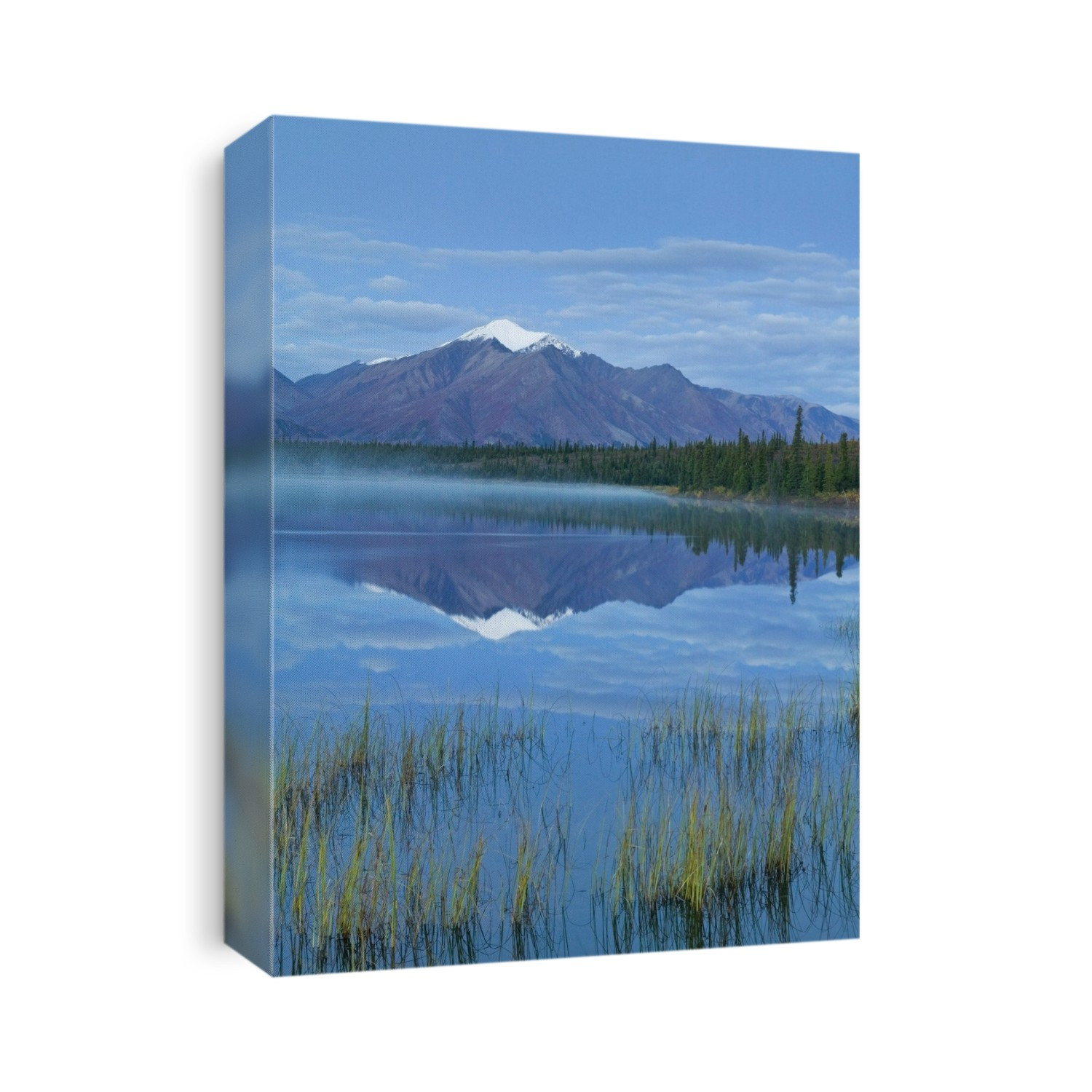 Mountains Reflect In Drashner Lake Just Off The Denali Highway Southcentral Alaska Autumn