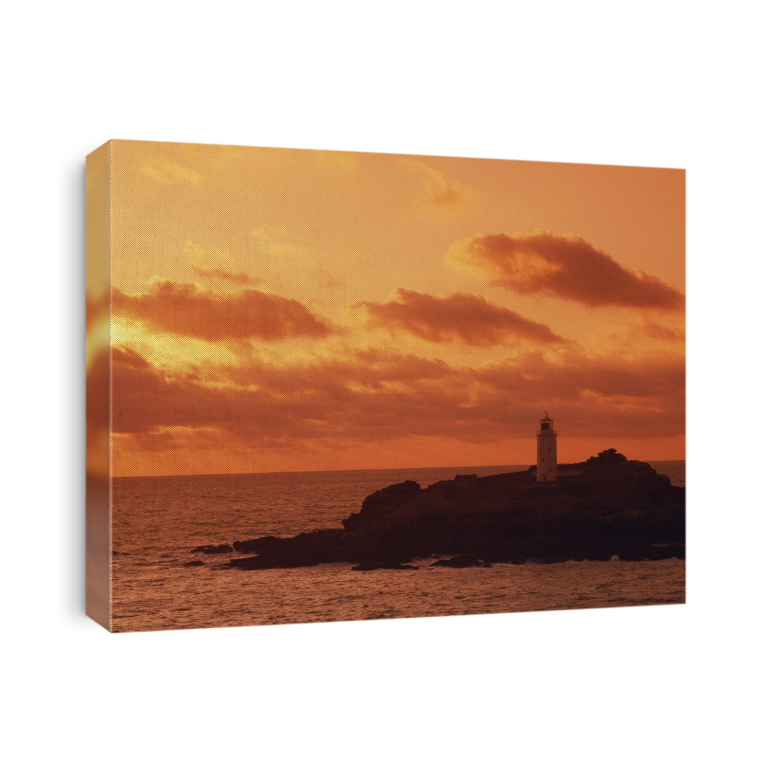 Godrevy lighthouse. Photographed in Cornwall, UK.