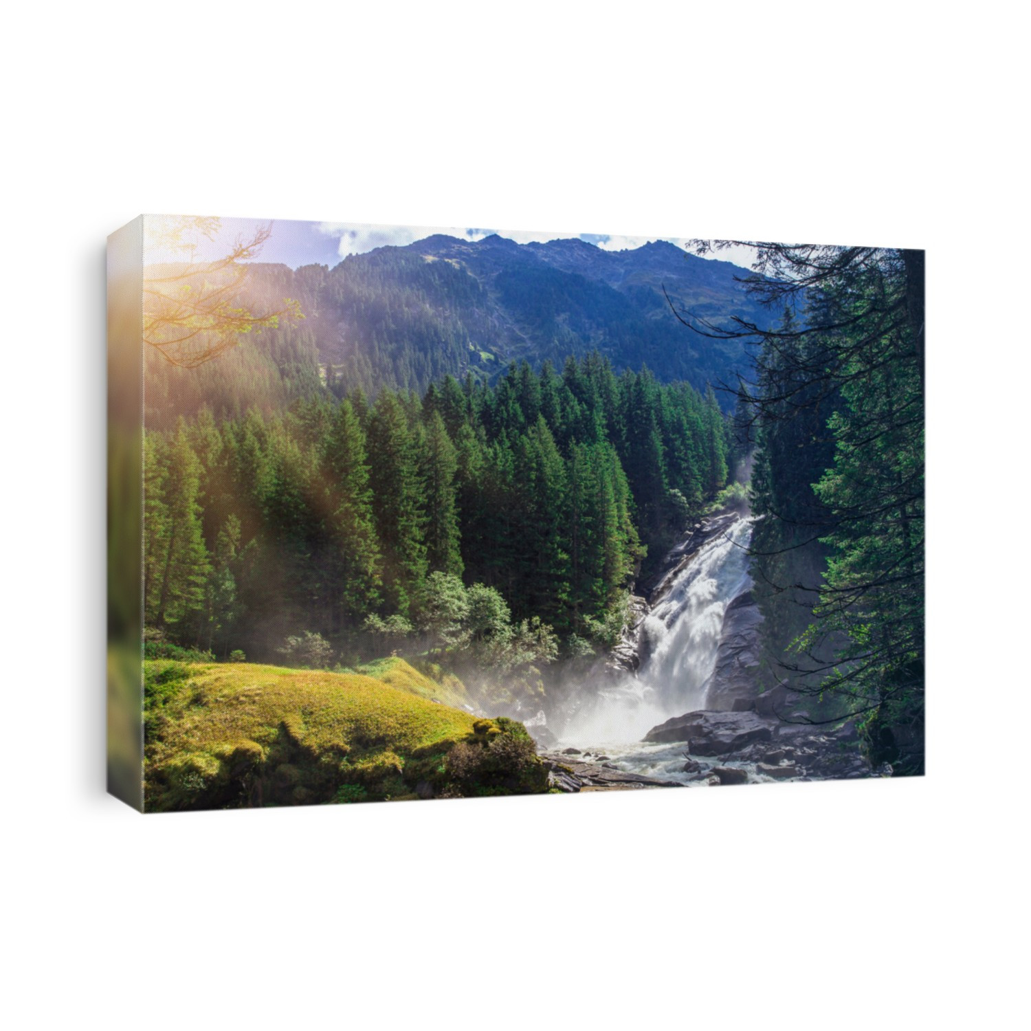 The Krimml Waterfalls in the High Tauern National Park, the highest waterfall in Austria