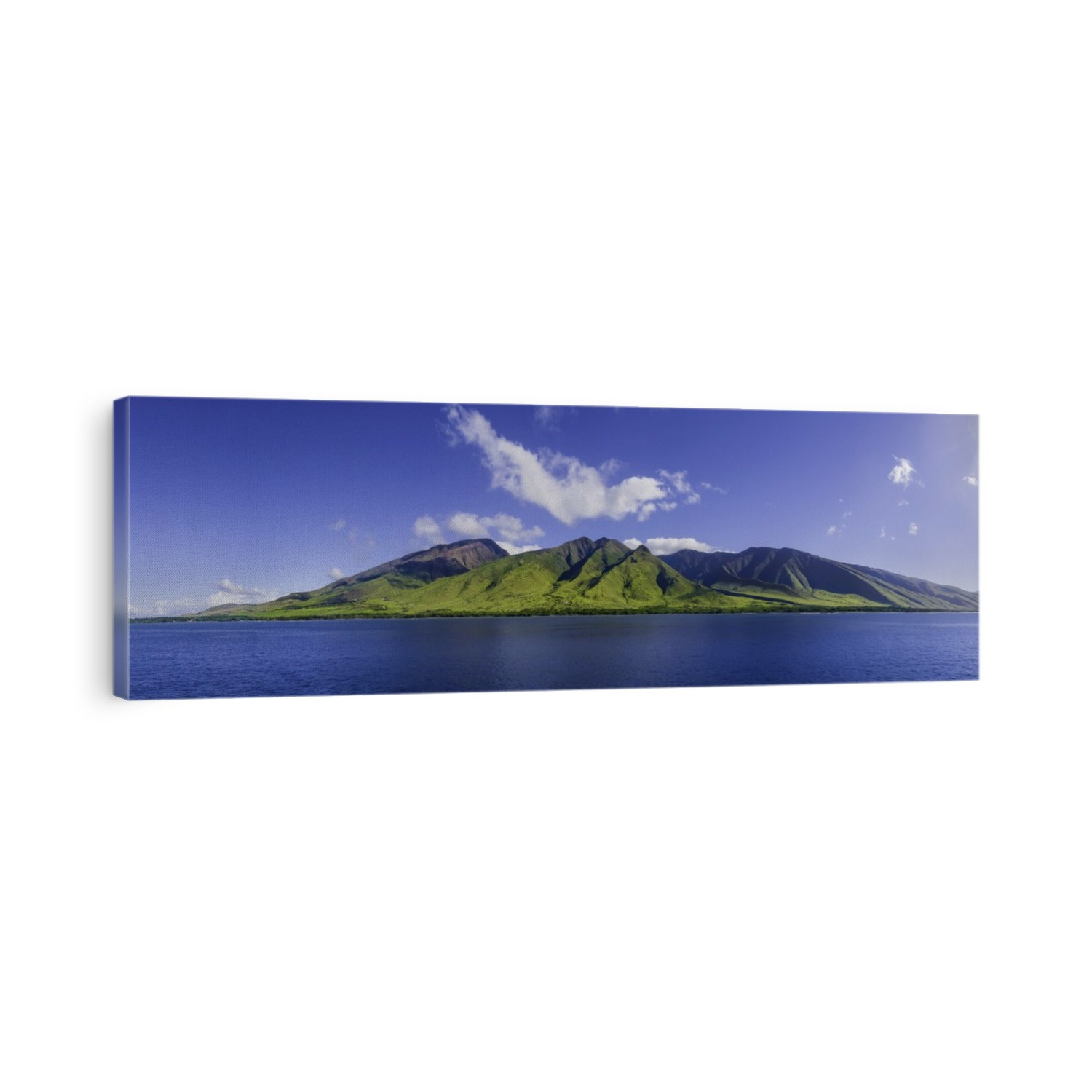 A series of shots were stitched together for this view of West Maui from off Oluwalu; Maui, Hawaii, United States of America