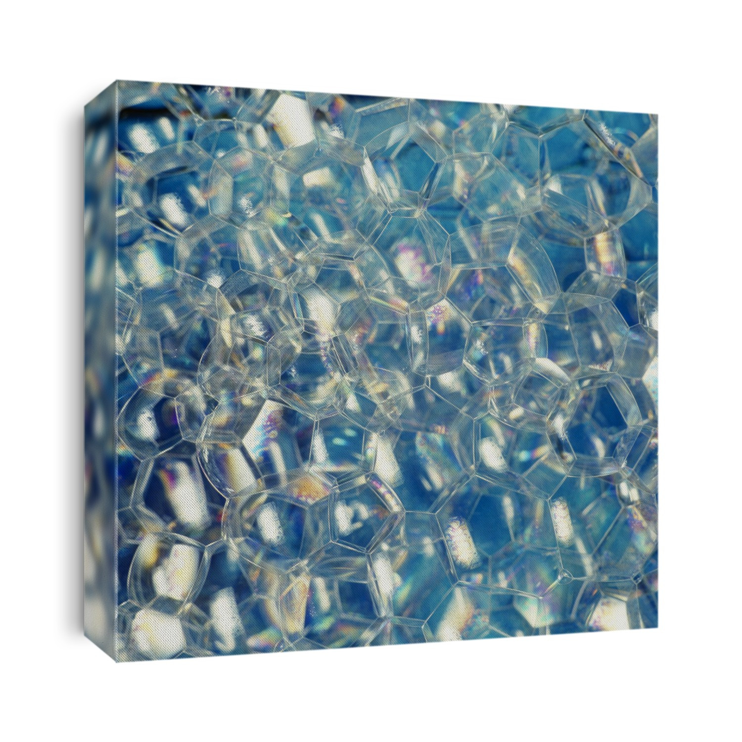 Interference patterns on soap bubbles.