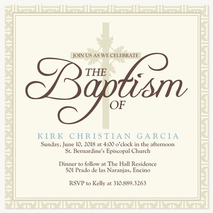 Baptisms & Christening Invitations, Crystal Classic Design