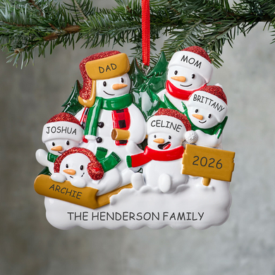 Christmas Tree Farm Family Ornament