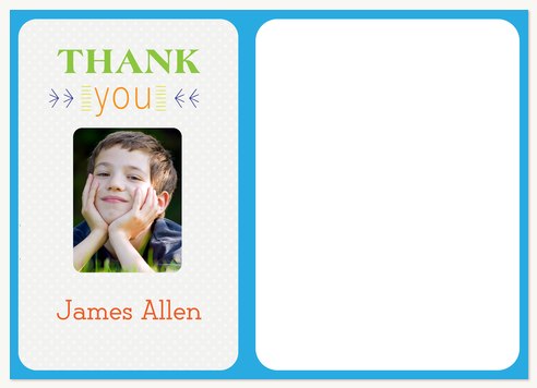 Thank You Cards , Special Day Blue Thank You Design