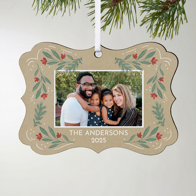 Cosy Christmas Photo Scroll Bauble