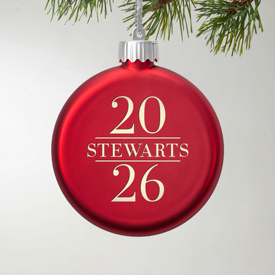 Custom Light-Up Glass Ornament