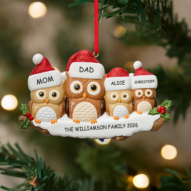 Owl Family Ornament