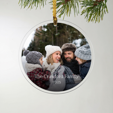 Custom Photo Acrylic Ornament