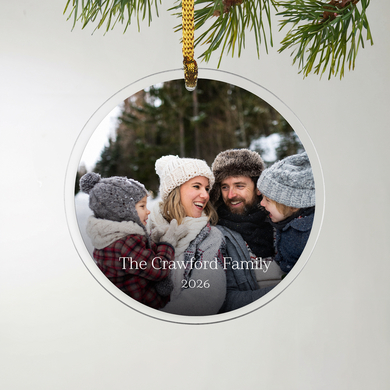 Custom Photo Acrylic Ornament