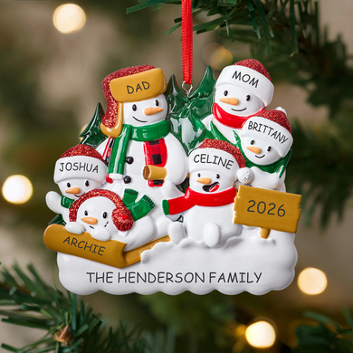 Christmas Tree Farm Family Ornament
