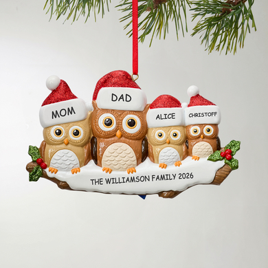 Owl Family Ornament