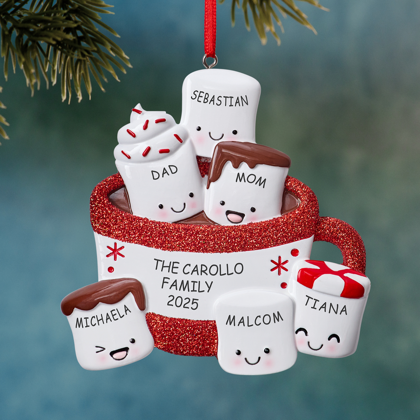 Hot Cocoa Family Ornament