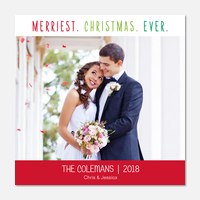 Newlywed Christmas Cards Photoaffections Merriest Ever