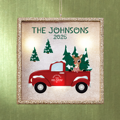TwinkleBright® Rudolph® & Friends North Pole Delivery LED Ornament