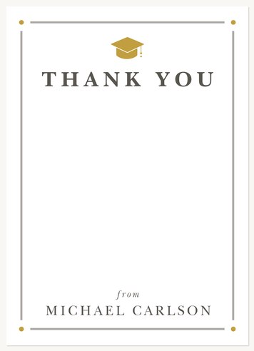 graduation thank you cards honored achievement